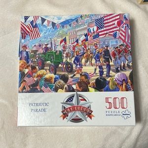 Like New 500 Piece Jigsaw Puzzle “Patriotic Parade” by Buffalo